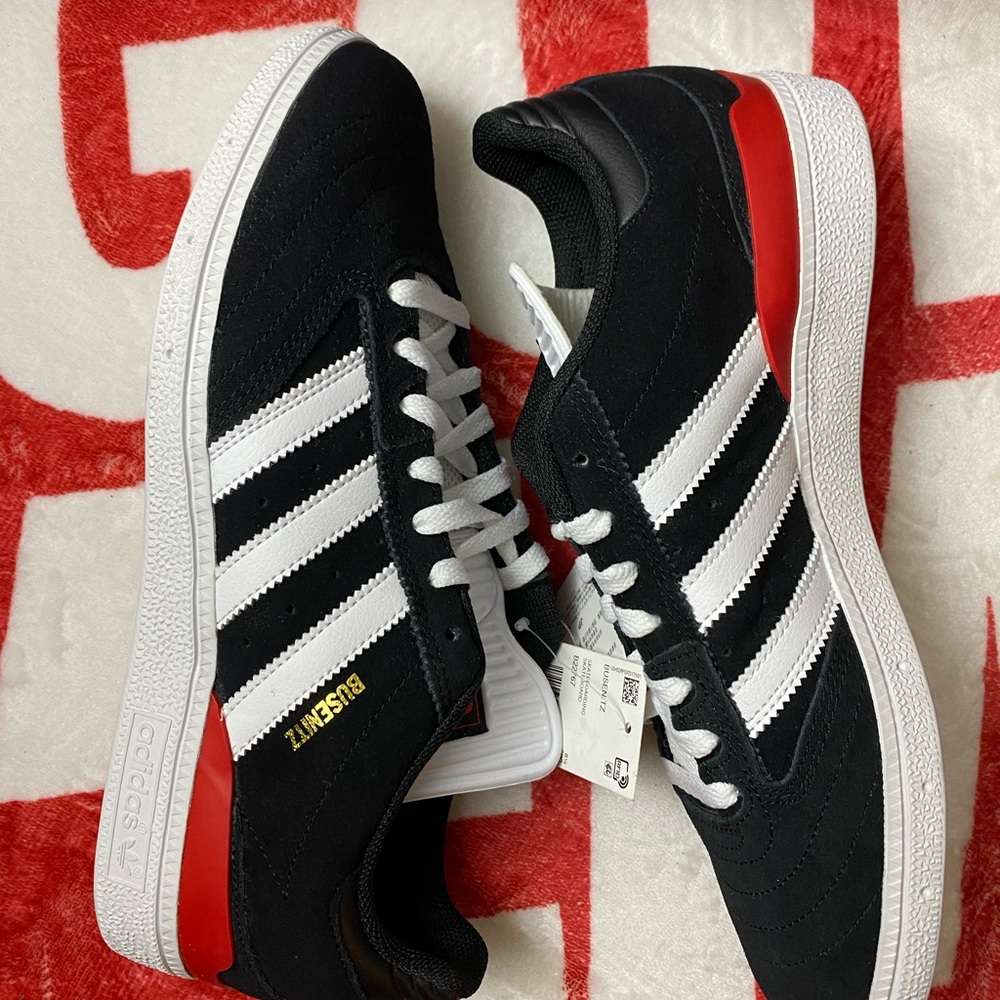 🆕 Adidas Businetz Skate Black/White/Red - Mens - Picture 7 of 10